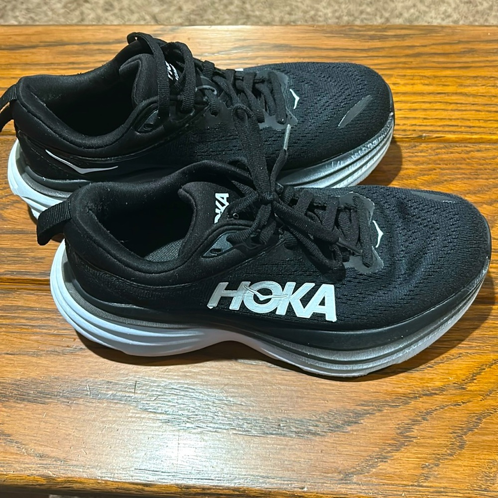 Size 5.5 black Hoka Bondi 8.